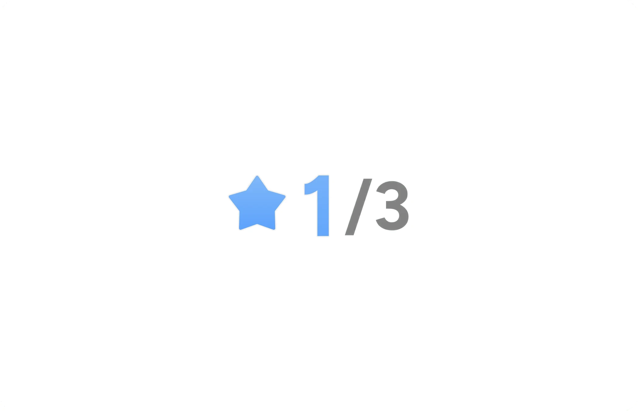 A Sleep Readiness score of one out of three