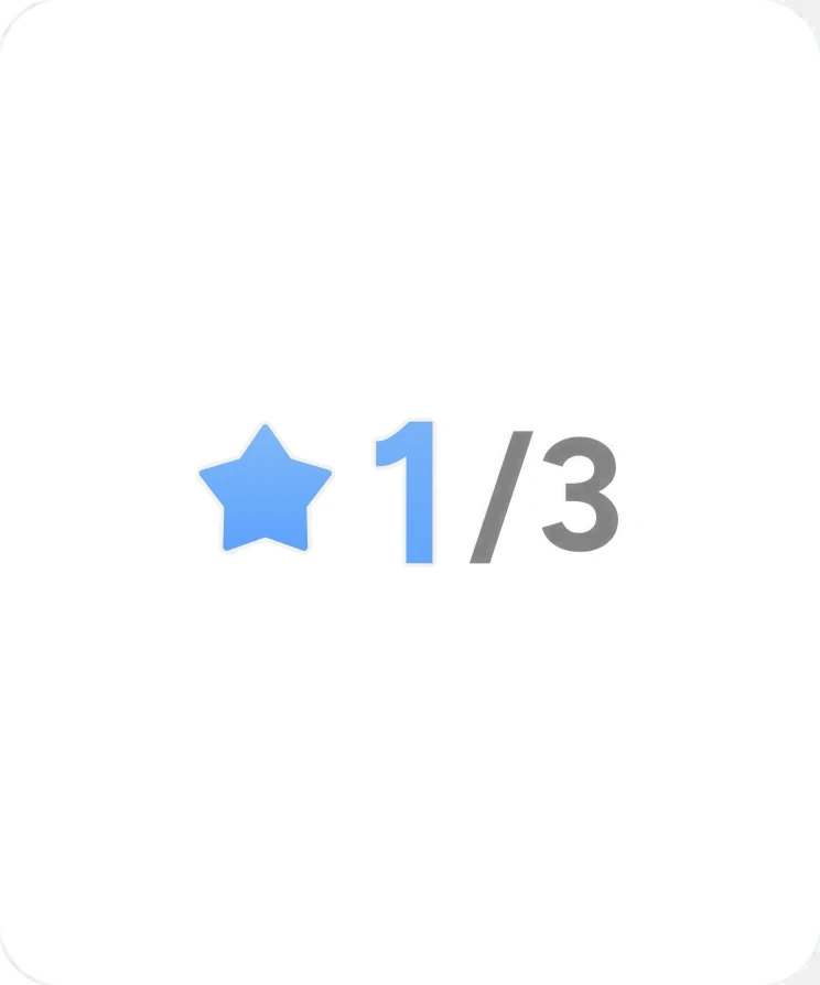 A Sleep Readiness score of one out of three