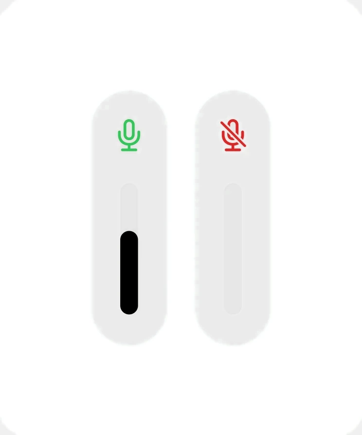The listening meter live and at rest