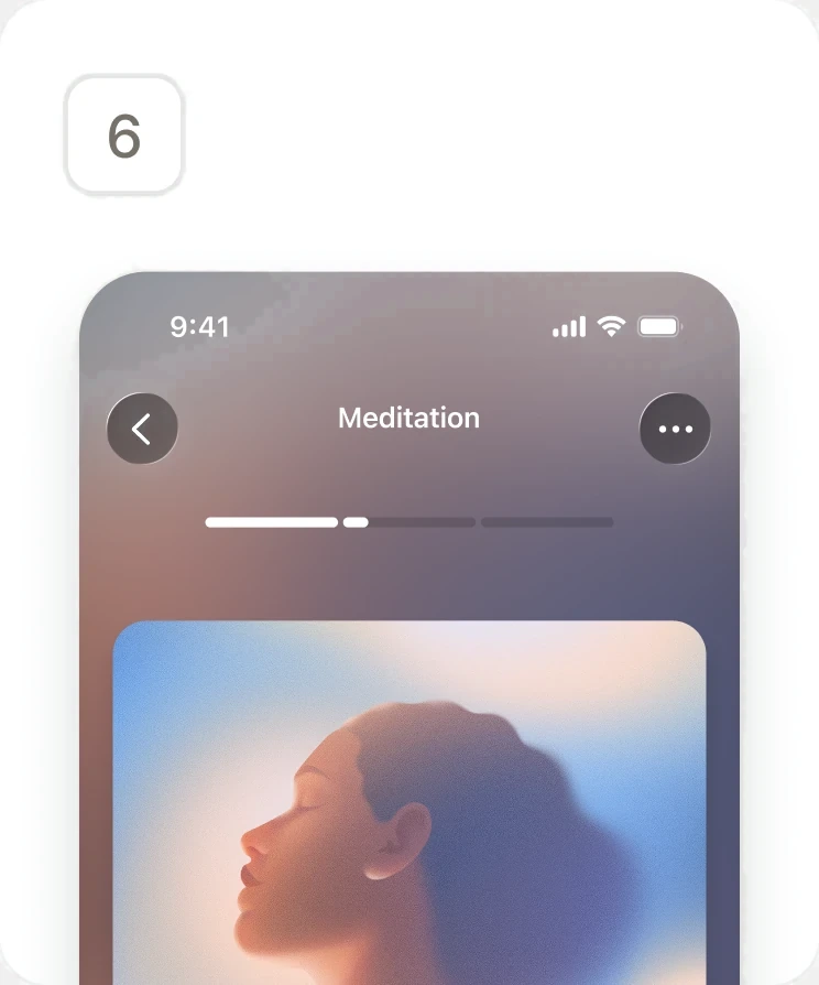 The progressive player's meditation screen